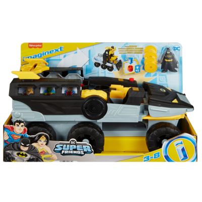 Трансформиращ се танк с фигурка, Imaginext, Dc Super Friends, Bat-Tank, HVY04