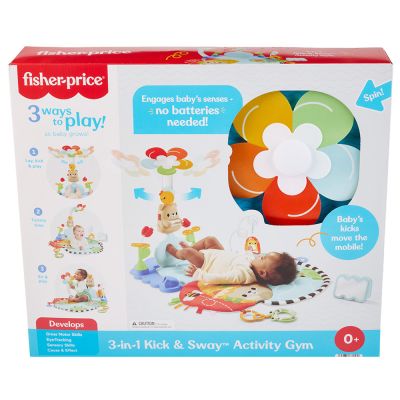 Активна бебешка гимнастика 3 в 1, Fisher Price, Kick and Sway Activity Gym, HYR60