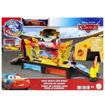 Комплект за игра с количка, Disney Cars, Color Changers Race Ready Car Wash, JBM70