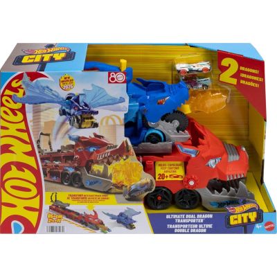 Транспортьор с две колички, Hot Wheels, Dual Dragon Ultimate, JBM72