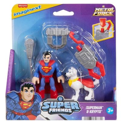 Комплект за игра с фигурка, Imaginext, Metal Force, Superman, JGN60