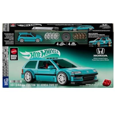 Строителен комплект Brick Shop, Hot Wheels, Custom Honda Civic Speed 90, JHF62