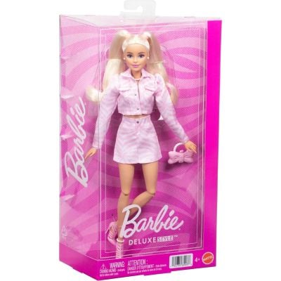 Кукла с облекло розов деним, Barbie Deluxe Style, JJN69