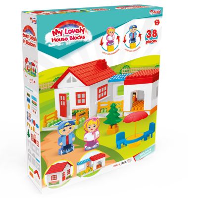 Строителен комплект, Dede, My Lovely House Blocks, 38 части