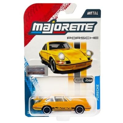 Метална количка, Majorette, Porsche 911 Carrera RS 2.7, 1:64, Жълта