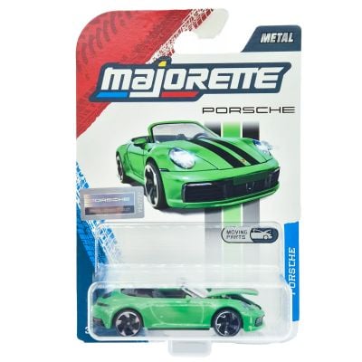 Метална количка, Majorette, Porsche 911 Carrera S, 1:64, Зелена
