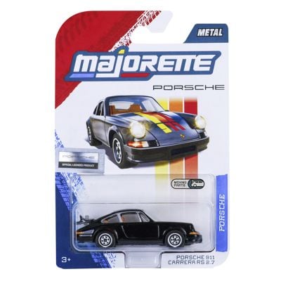 Метална количка, Majorette, Porsche 911 Carrera RS 2.7, 1:64, Черна