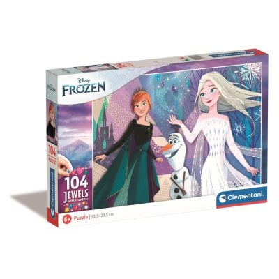 Пъзел Clementoni Disney Frozen Jewels, 104 части