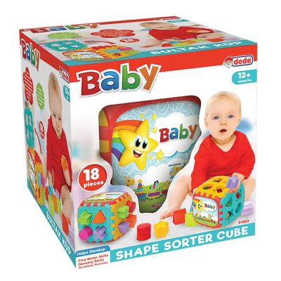 Играчка за сортиране, Dede, Cub Puzzle, 18 части