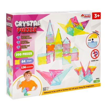 Строителен комплект, Dede, Crystal Puzzle, 200 части