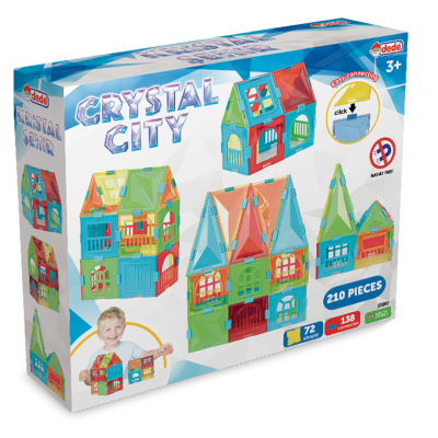 Строителен комплект, Dede, Crystal City, 210 части