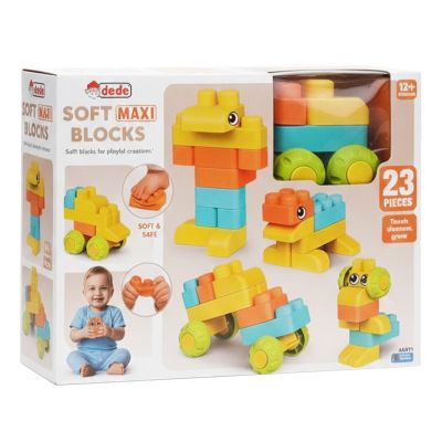 Строителен комплект, Dede, Soft Maxi Blocks, 23 части
