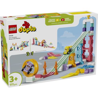 LEGO® DUPLO - 3 в 1 Креативни рампи с превозни средства (10478)