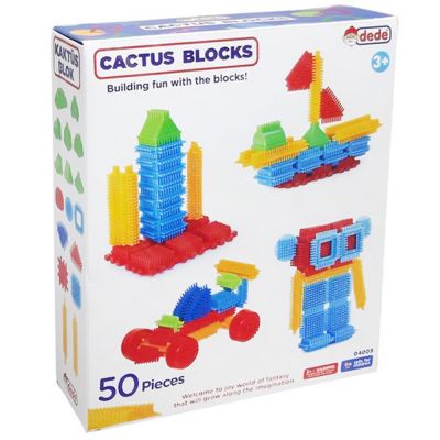 Строителен комплект, Dede, Cactus Blocks, 50 части