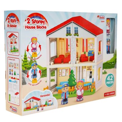 Строителен комплект, Dede, 2 Storey House Blocks, 42 части