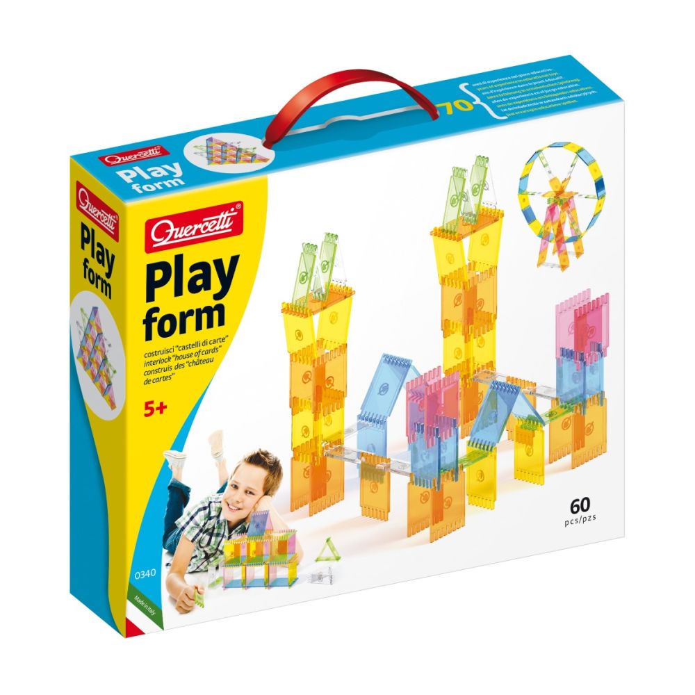 Строителен комплект, Quercetti, Playform, 60 части