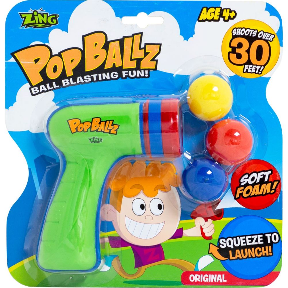 Пистолет Zing, Pop Ballz, зелен