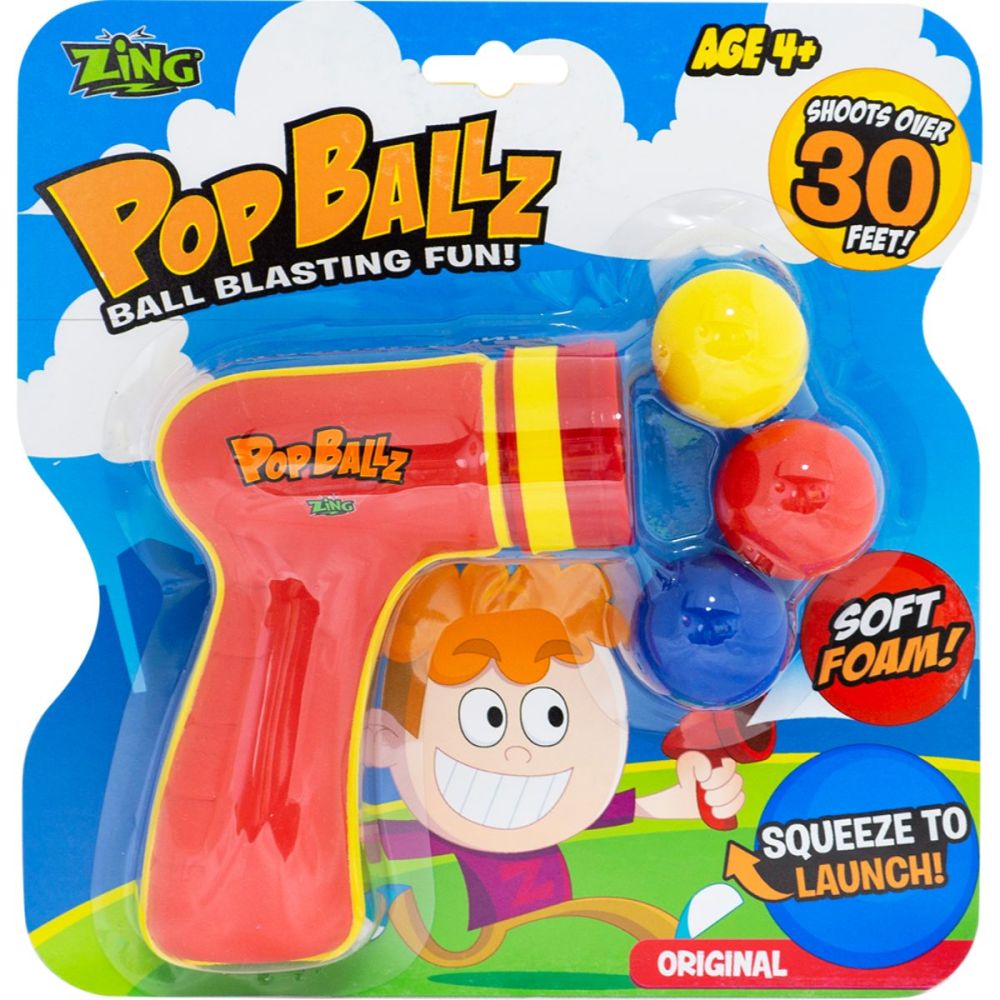 Пистолет Zing, Pop Ballz, червен
