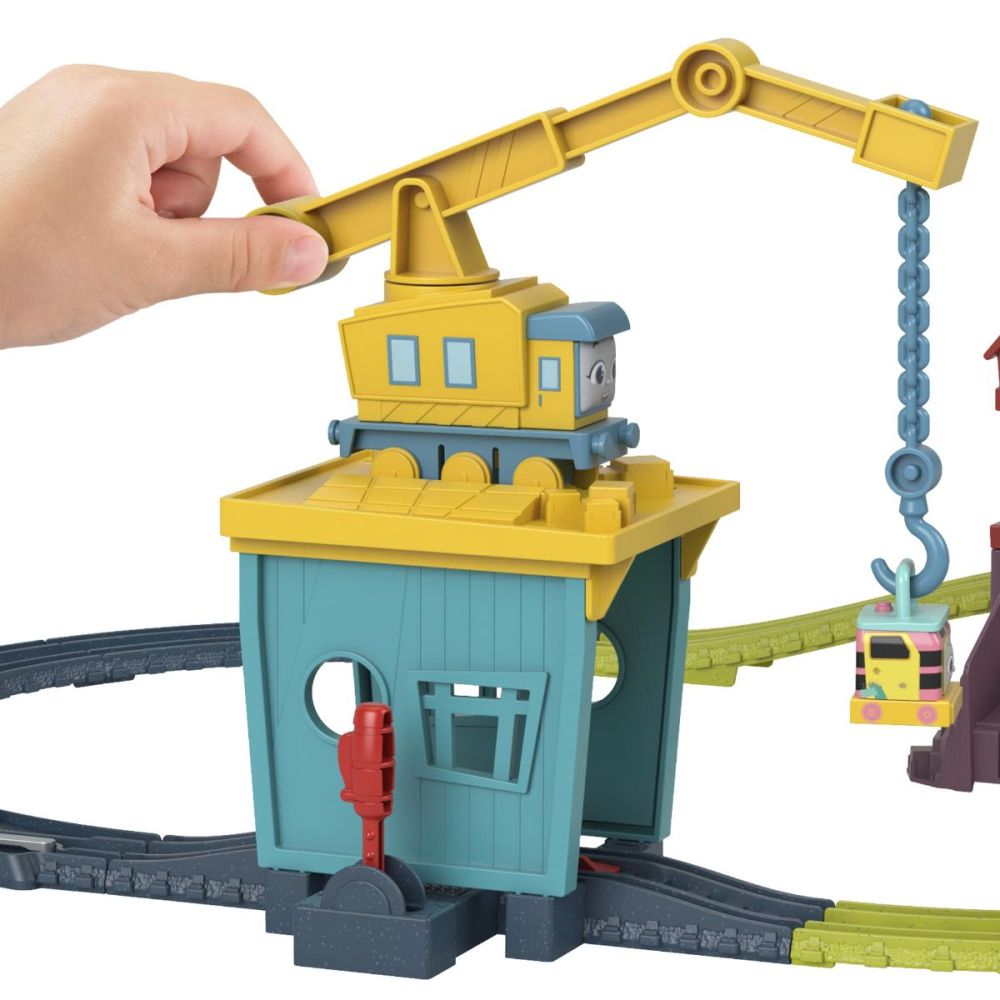 Комплект за игра Thomas, Локомотив с релса и кран