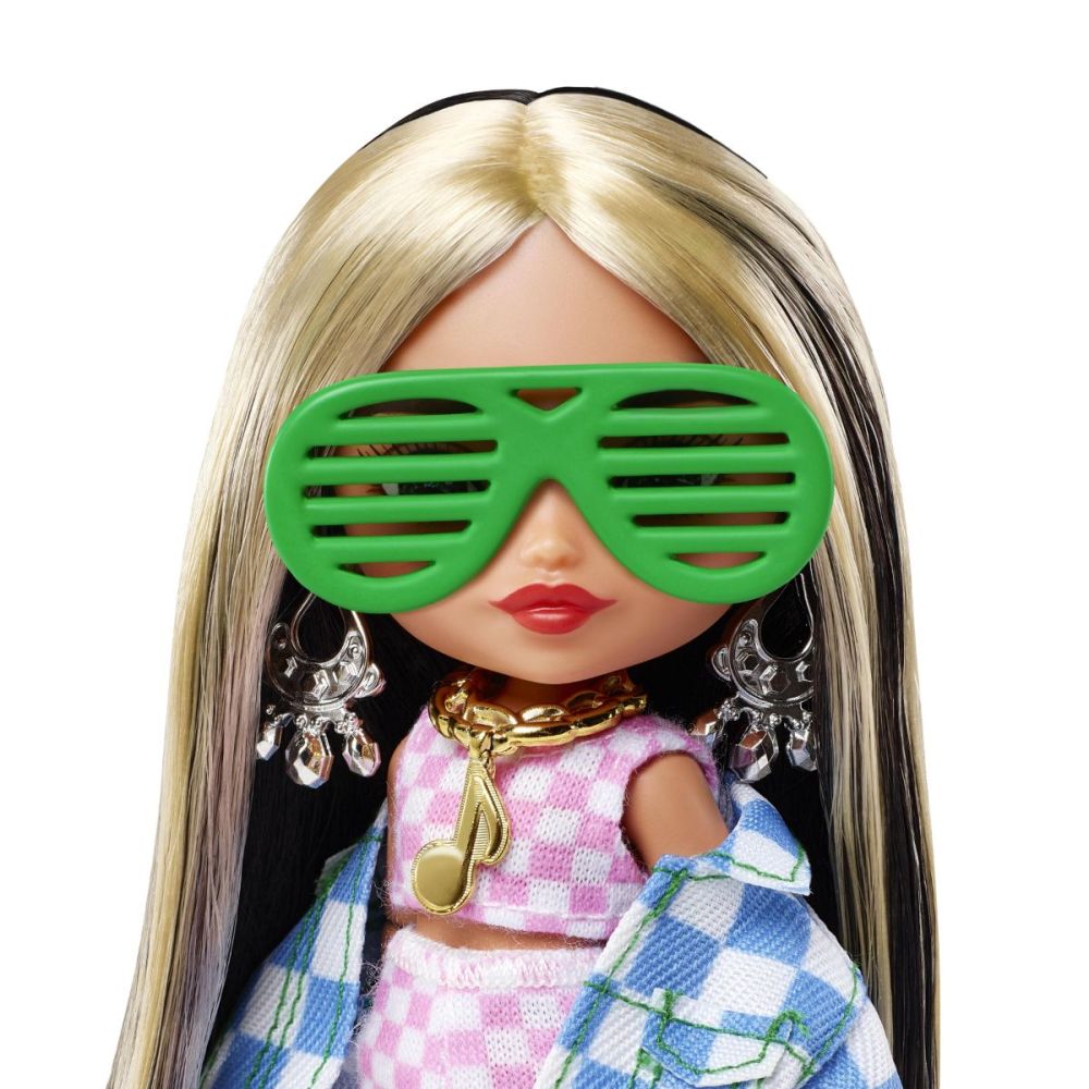 Кукла Barbie с дълга коса и аксесоари, Extra Minis, HGP64
