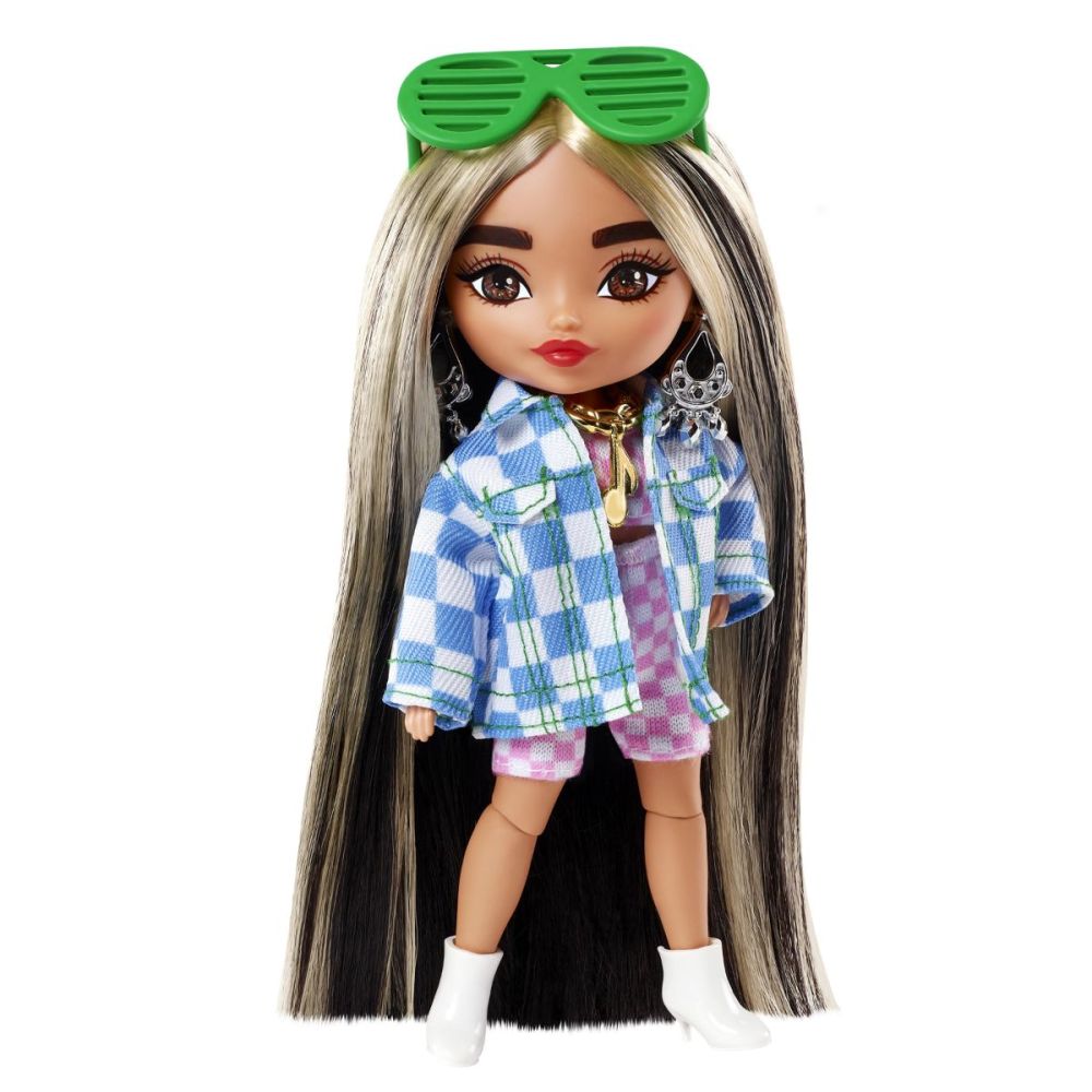 Кукла Barbie с дълга коса и аксесоари, Extra Minis, HGP64