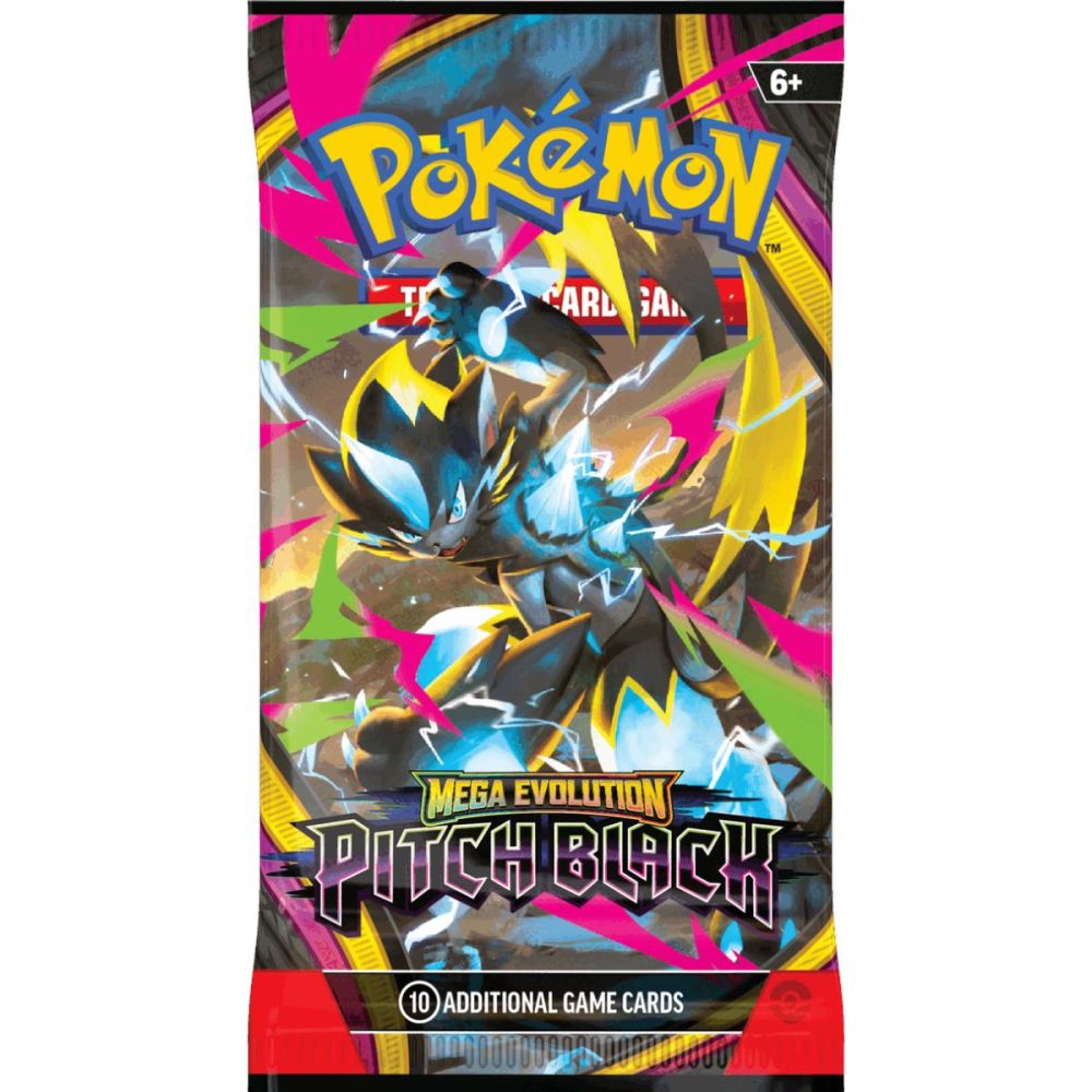 Комплект карти за игра, Pokemon TCG, Mega Evolution, Pitch Black, Booster