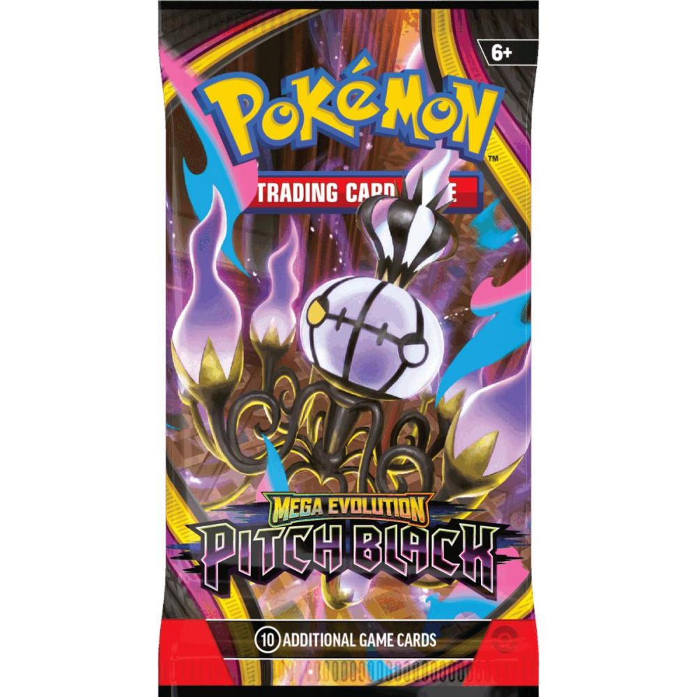 Комплект карти за игра, Pokemon TCG, Mega Evolution, Pitch Black, Booster