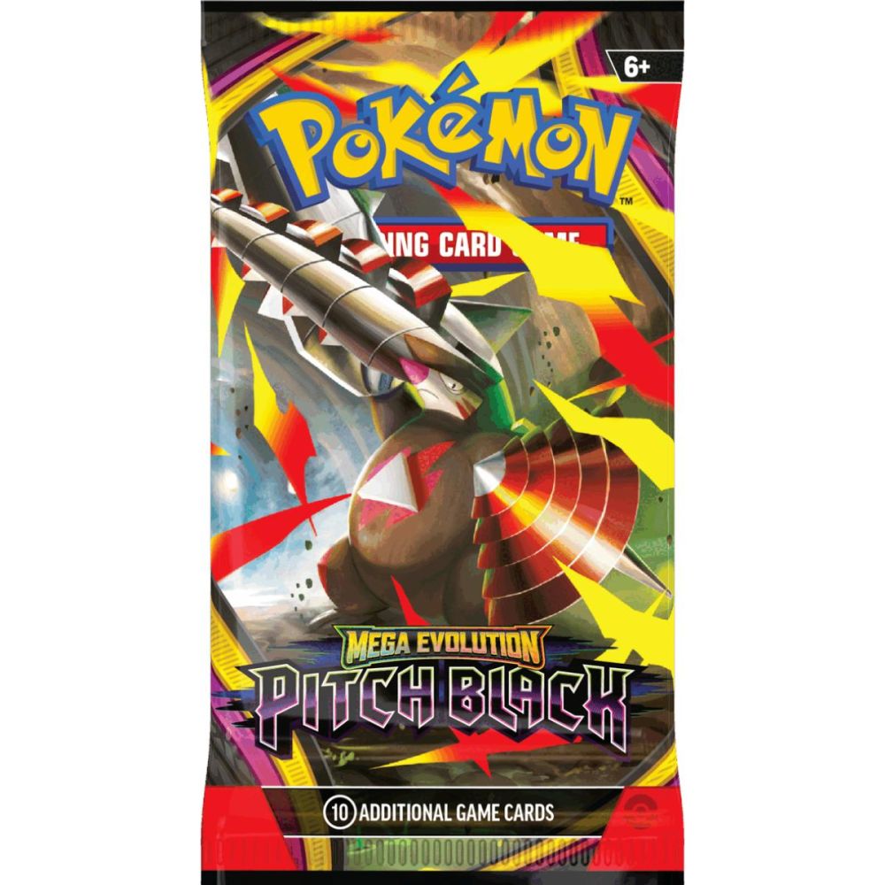 Комплект карти за игра, Pokemon TCG, Mega Evolution, Pitch Black, Booster