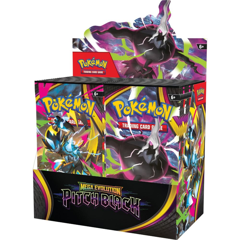 Комплект карти за игра, Pokemon TCG, Mega Evolution, Pitch Black, Booster