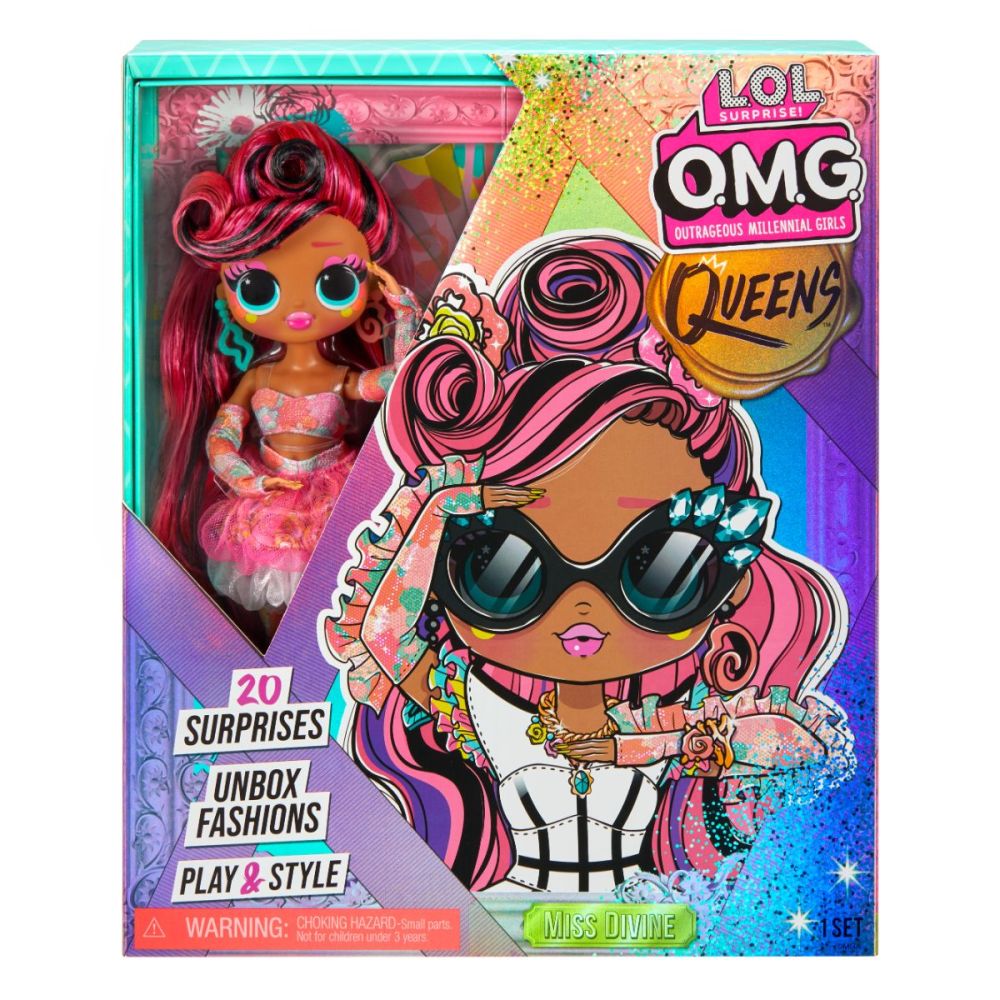 Кукла LOL Surprise OMG Queens, Miss Divine с 20 изненади, 579922