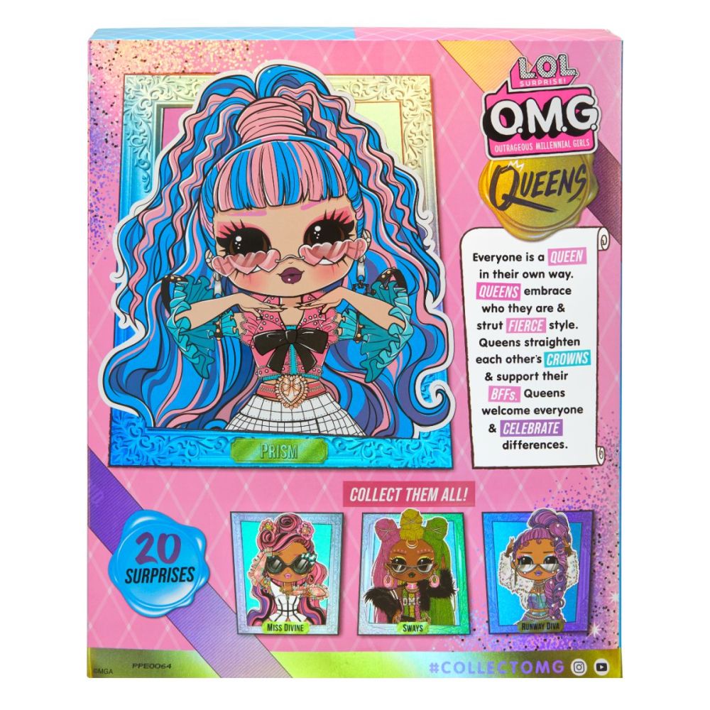 Кукла LOL Surprise OMG Queens, Prism с 20 изненади, 579915