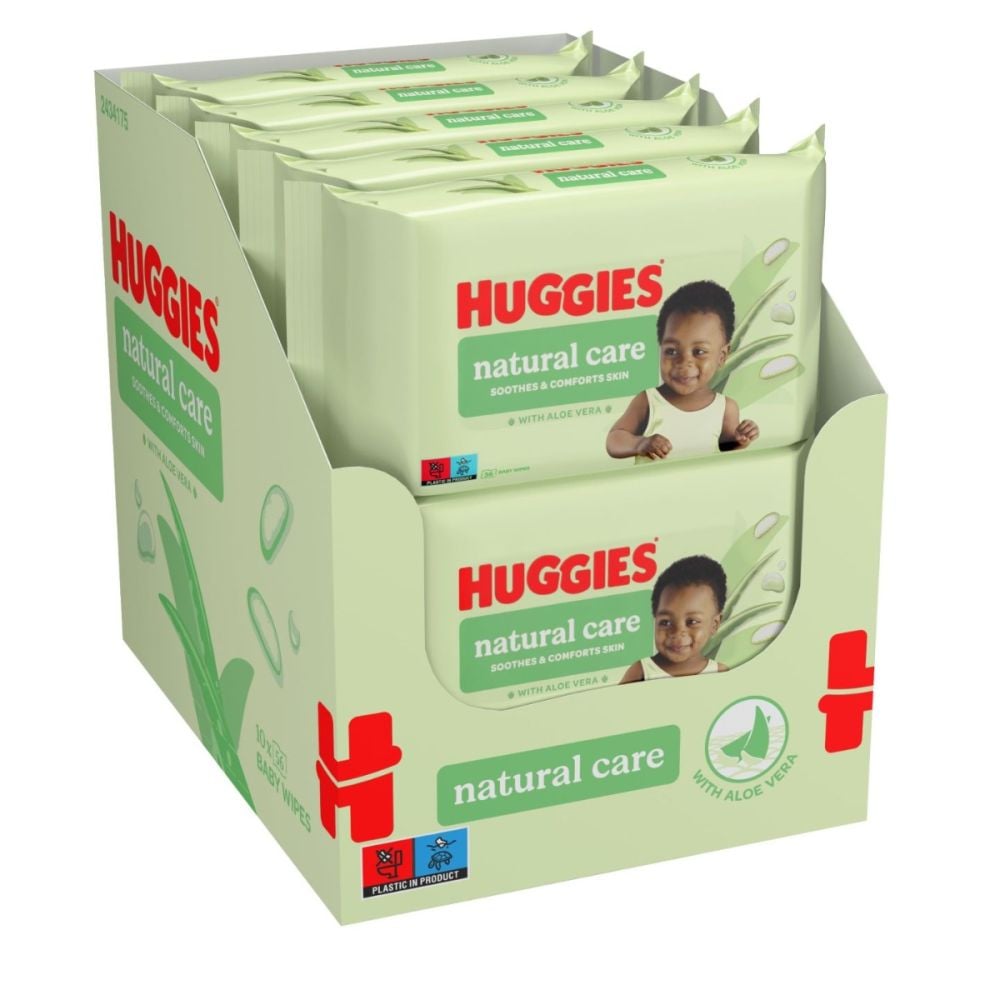 Мокри кърпички за бебета, Huggies Care, 56 x 10, 560 бр.