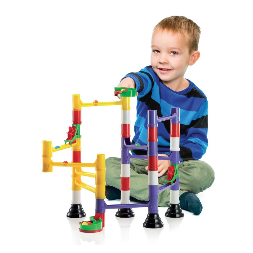 Строителен комплект Quercetti, Migoga Marble Run Basic, 45 части