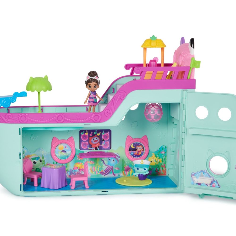 Комплект за игра с кукла, Gabbys Dollhouse, Круизен Кораб, 6068572