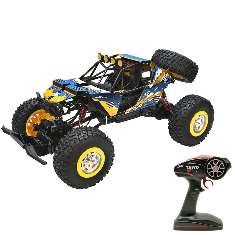 Количка с дистанционно управление, Taiyo, Iron Claw Buggy, Синьо-Жълта