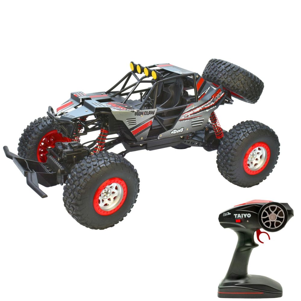 Количка с дистанционно управление, Taiyo, Iron Claw Buggy, Сиво-Червена