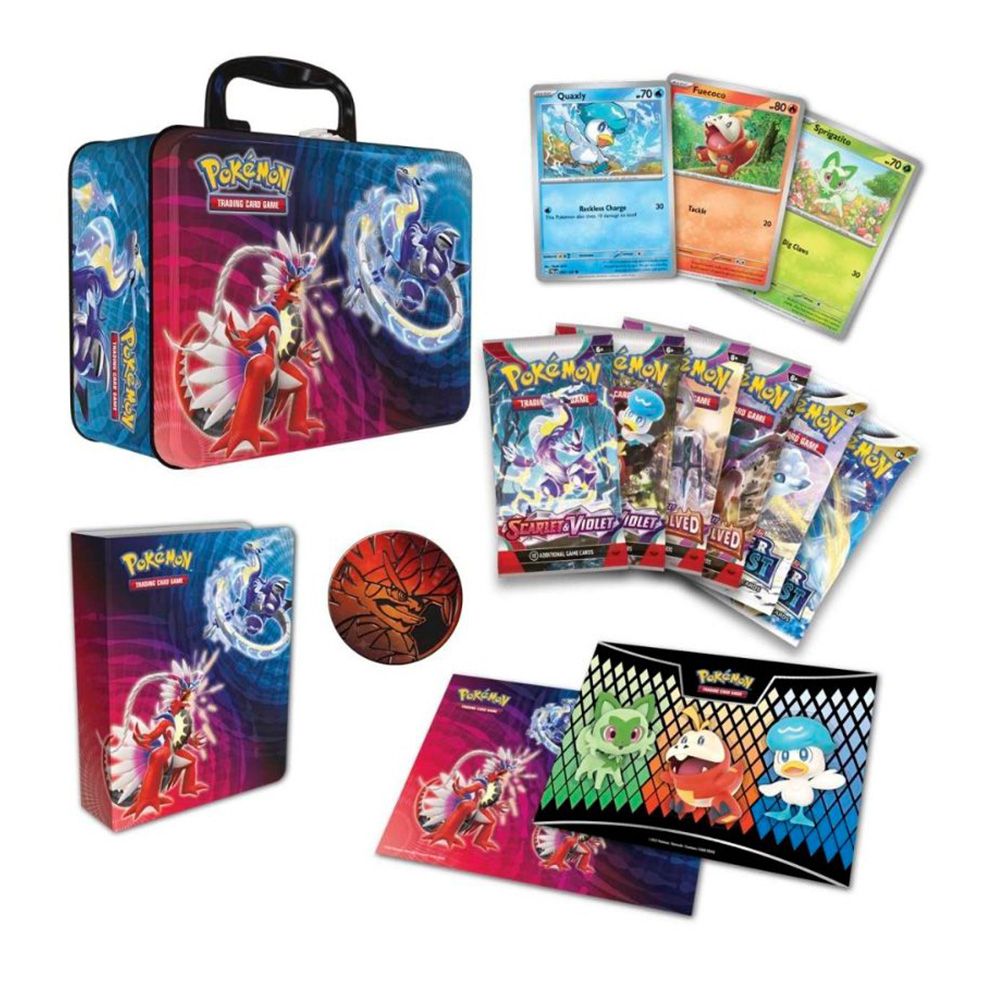 Комплект карти за игра в кутия, Pokemon TCG, Back To School Collector'S Chest, 2023
