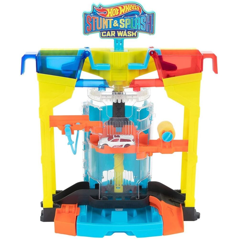 Комплект за игра, Hot Wheels, Stunt splash, автомивка