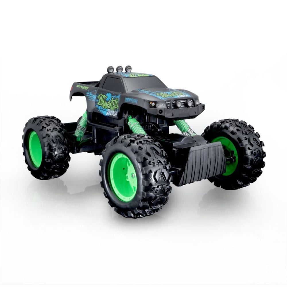 Количка с дистанционно, Maisto, Tech Rock Crawler, Черна
