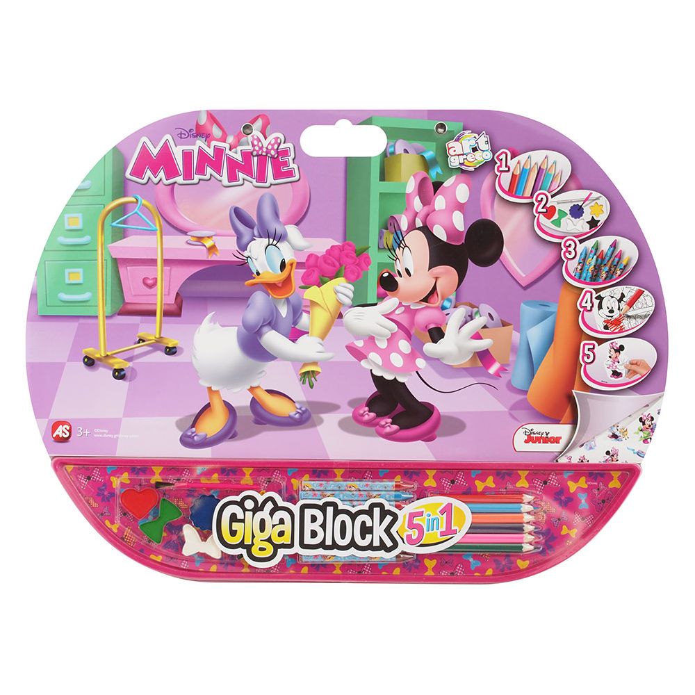 Комплект за рисуване с аксесоари Disney Minnie Giga Block 5 в 1