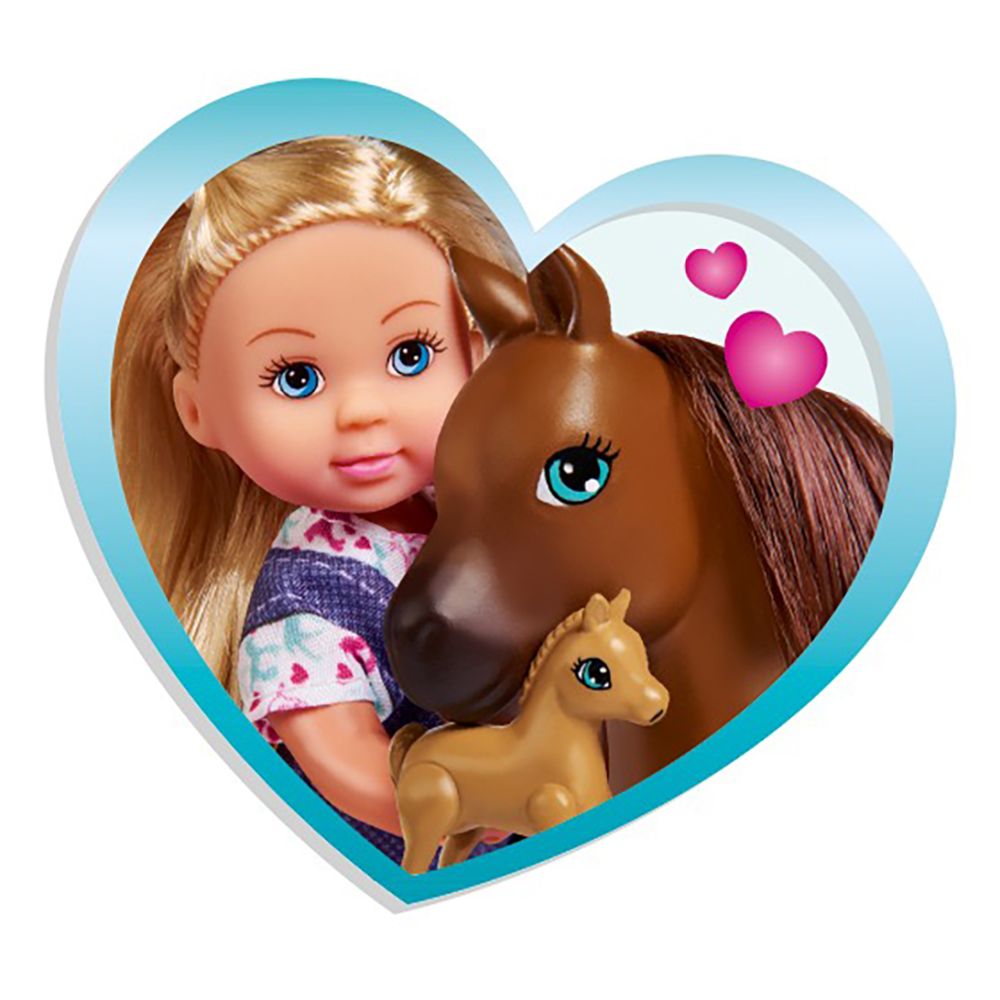 Комплект Кукла Evi Love, Ветеринарен лекар с коне