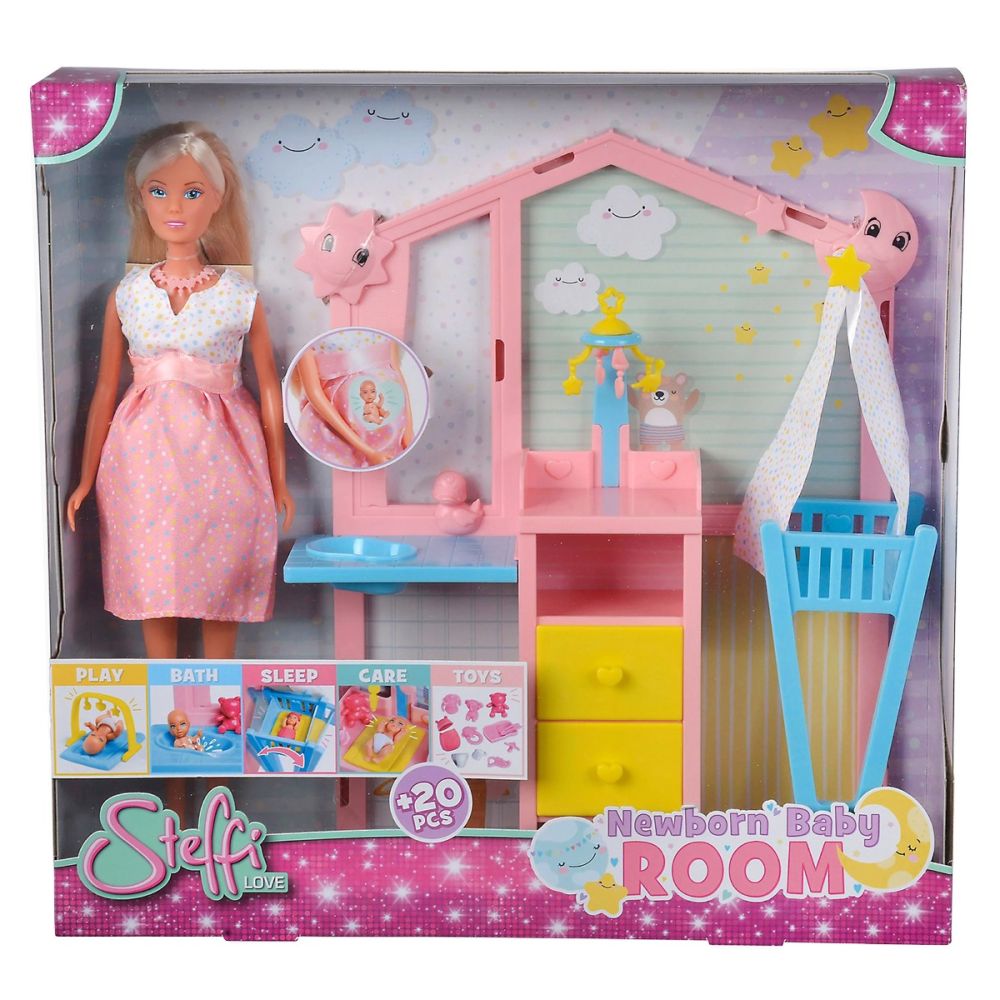 Игрален комплект Steffi Love, Бебешка стая с кукла и аксесоари