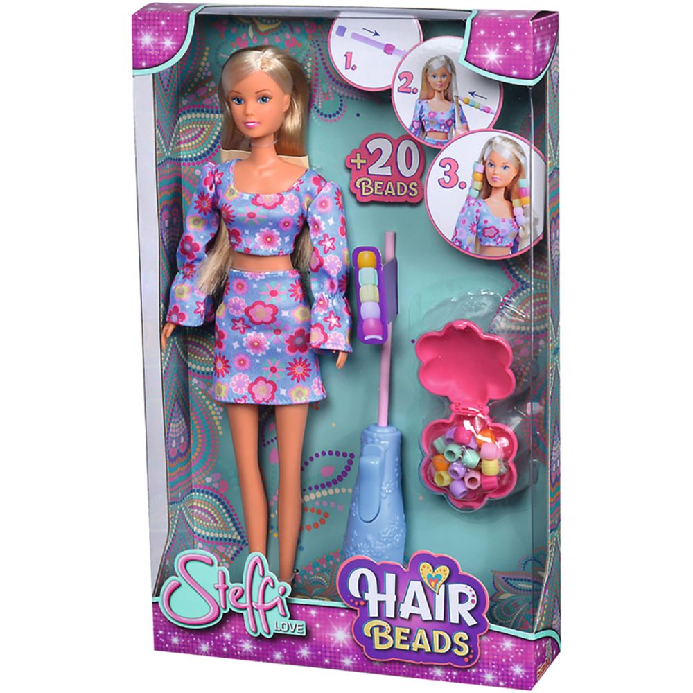 Комплект за игра с кукла Steffi Love, Hair Beads