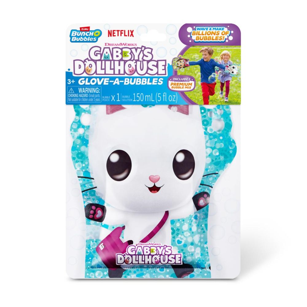 Ръкавица за сапунени балончета, Bunch O Bubbles, Gabbys Dollhouse, Pandy Paw, S1