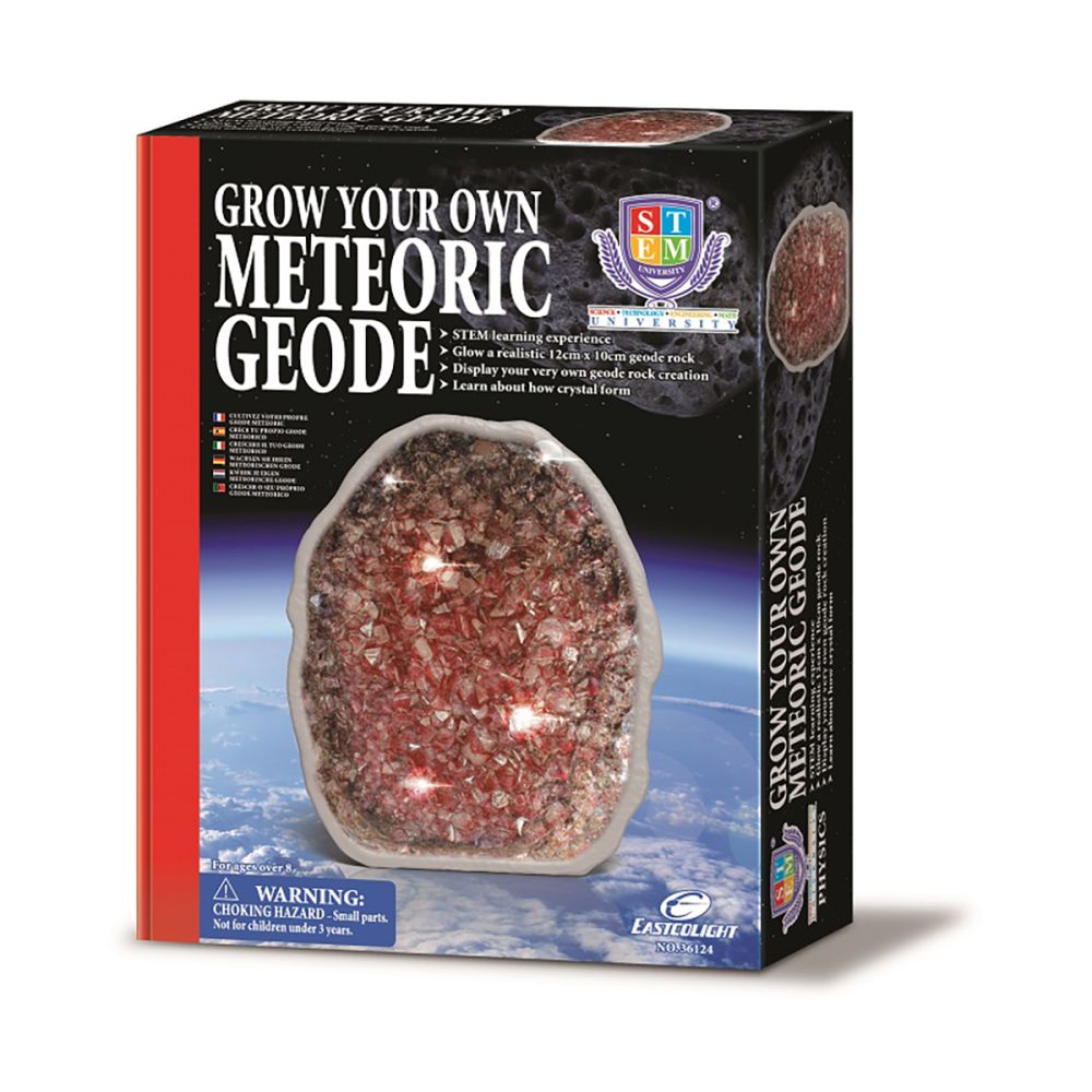 Комплект Eastcolight - Разработи своя собствен кристал Meteoric Geode, Червен