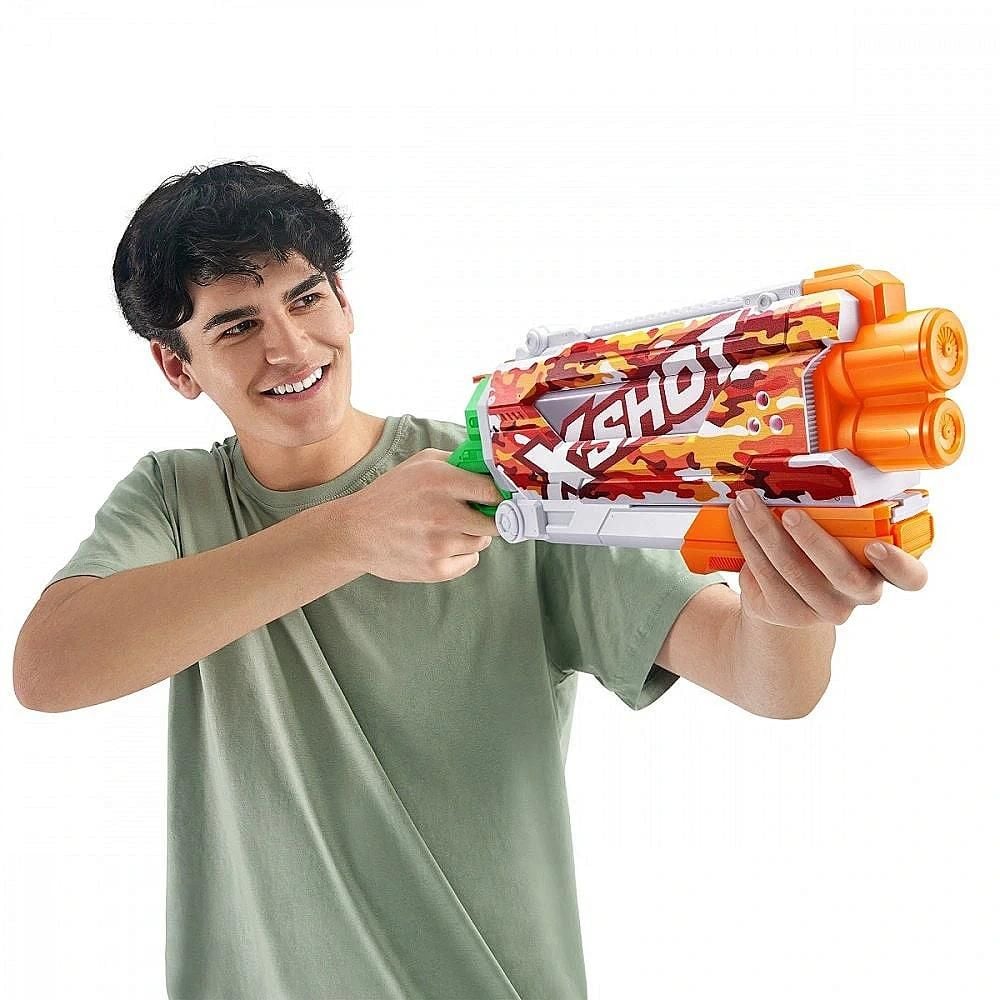 Воден пистолет с бързо зареждане, X-Shot, Pump Action, Sun Camo