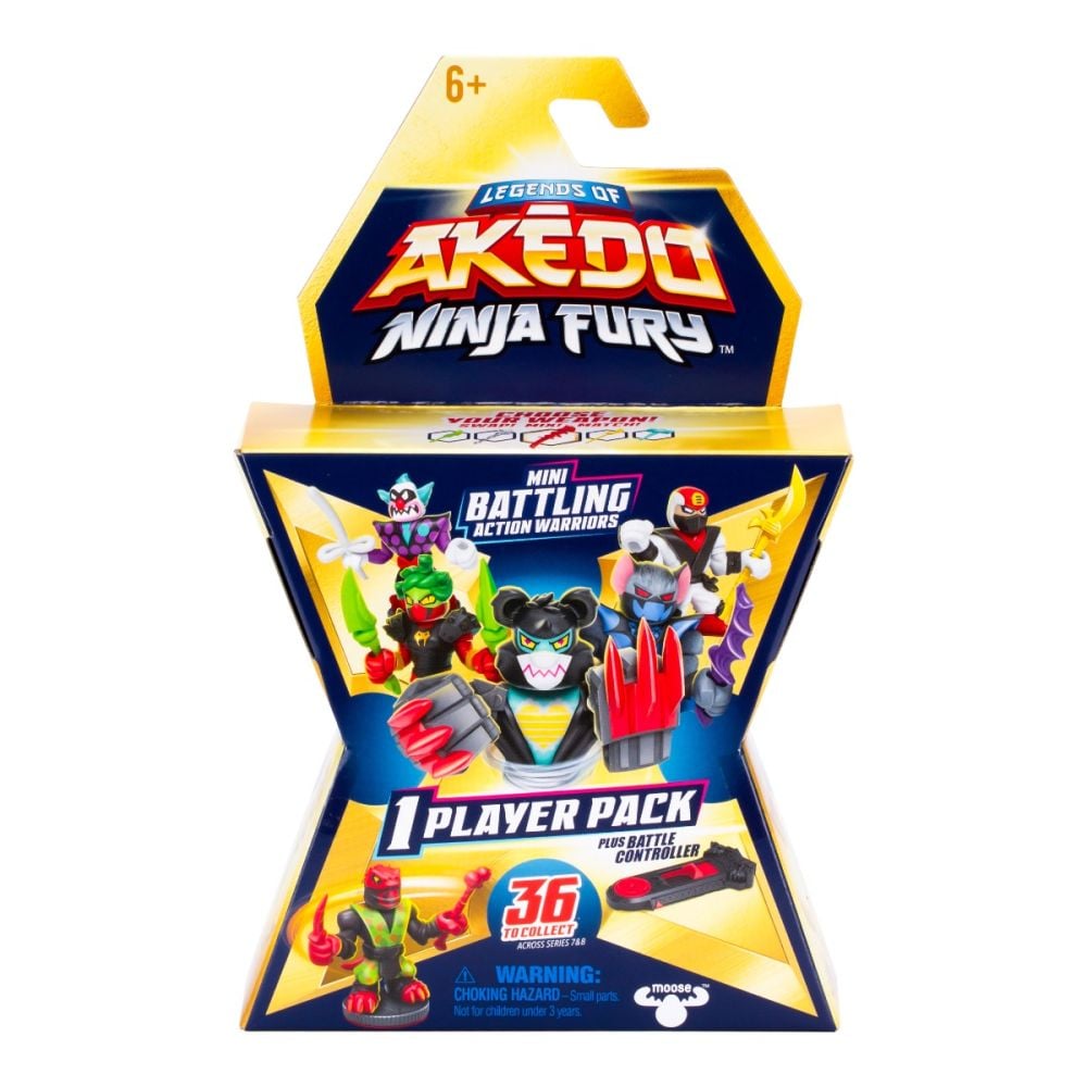 Фигурка с аксесоари, Akedo, Ninja Fury, Mini Battling Action Warriors, S7