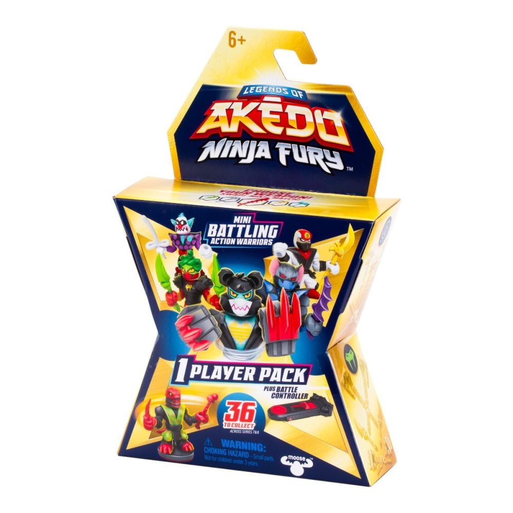 Фигурка с аксесоари, Akedo, Ninja Fury, Mini Battling Action Warriors, S7