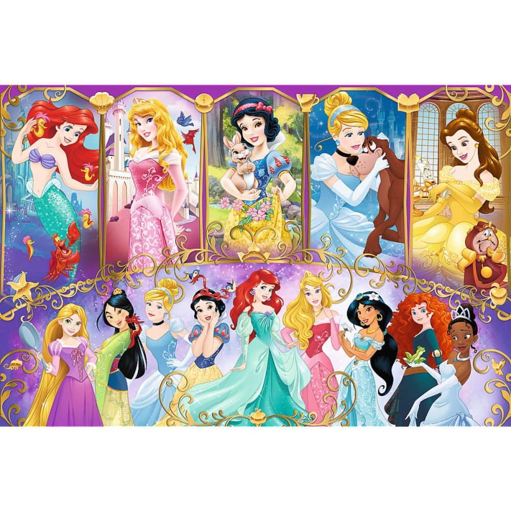 Пъзел 160 части, Trefl, Портрети на принцеси Disney