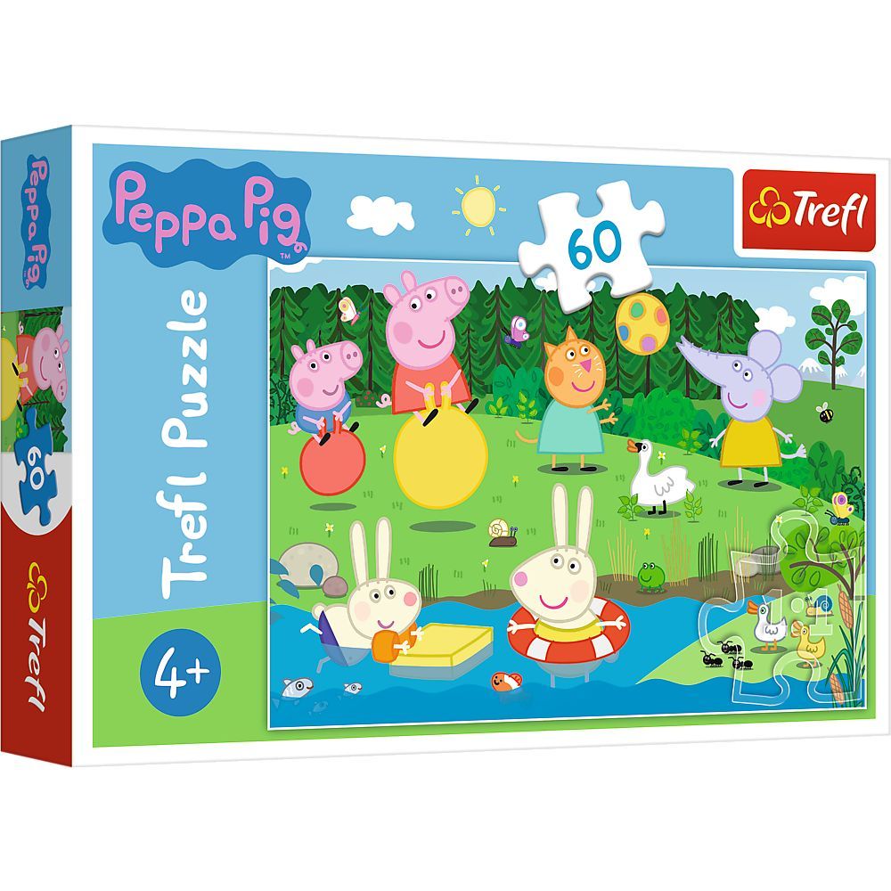 Пъзел 60 части, Trefl, Забавление на почивка с Peppa Pig